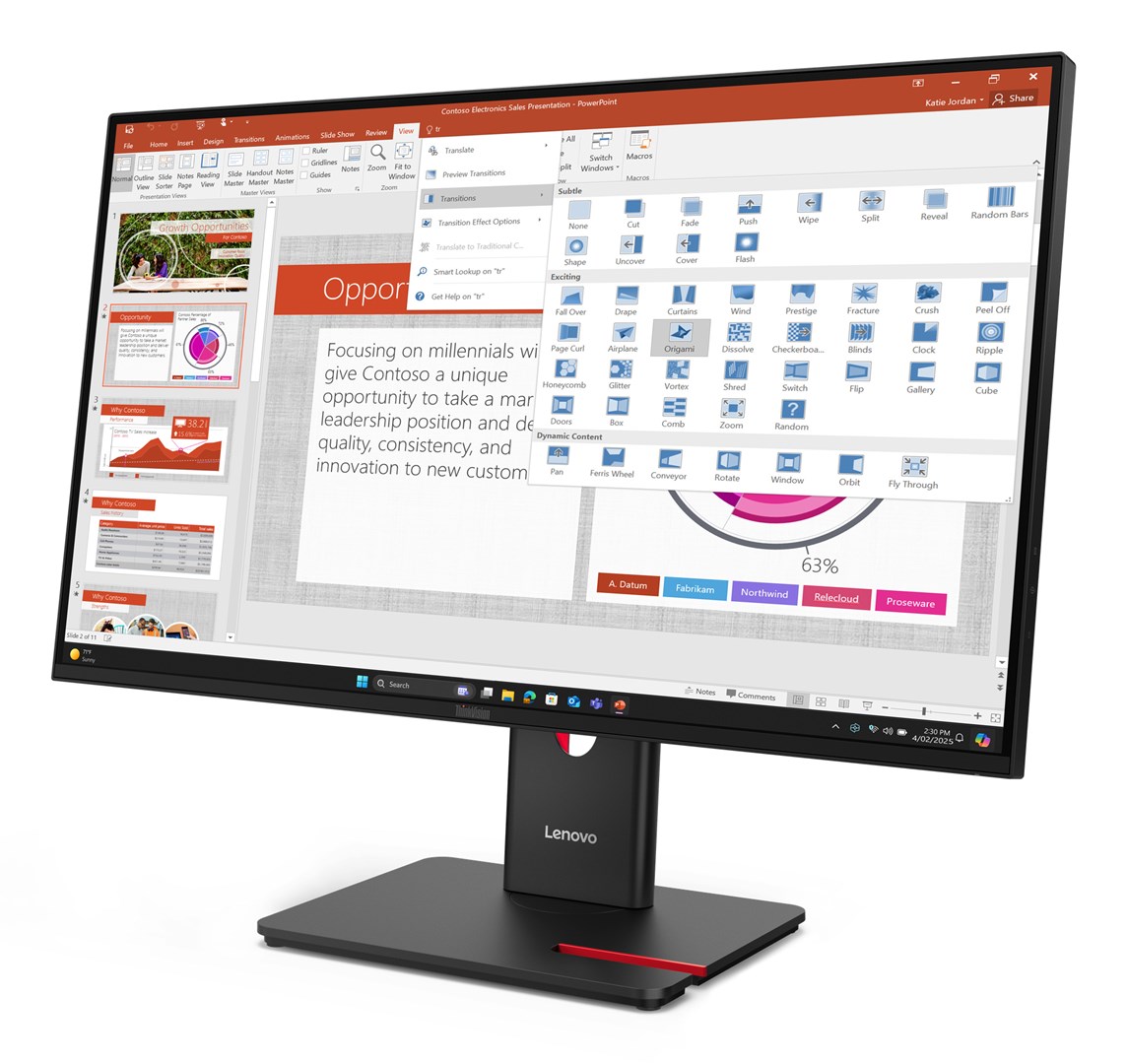 Lenovo Thinkvision T27-40 LED Monitor - Afbeelding 3