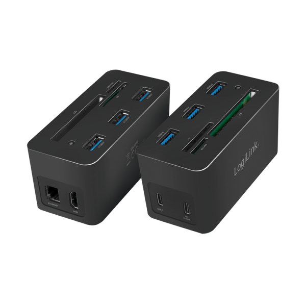LogiLink UA0370 laptop dock/port replicator Wired USB 3.2 Gen 1 (3.1 Gen 1) Type-C Black - Afbeelding 15