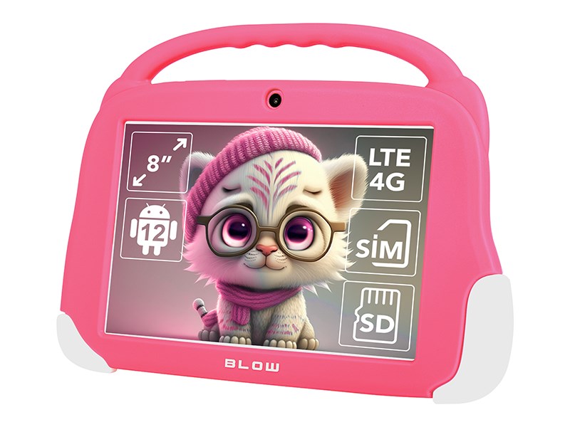 Tablet KidsTAB8 4G BLOW 4/64GB pink + case - Afbeelding 7