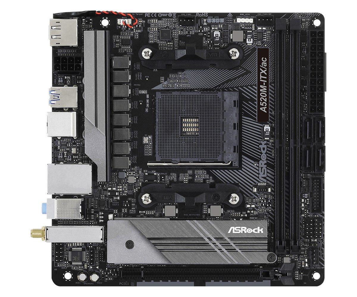 Asrock A520M-ITX/ac Socket AM4 micro ATX - Afbeelding 2