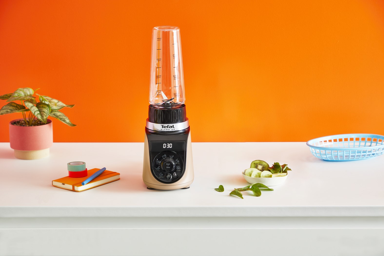 Tefal Blend Up BL190AF0 blender 0.85 L Tabletop blender 1000 W Beige, Black, Transparent - Afbeelding 20