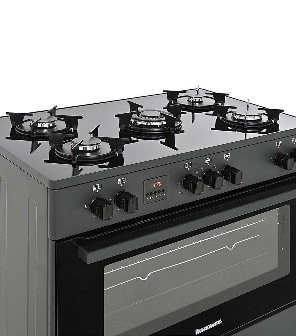 Ravanson KWGE-K90 black gas/electric cooker - Afbeelding 4