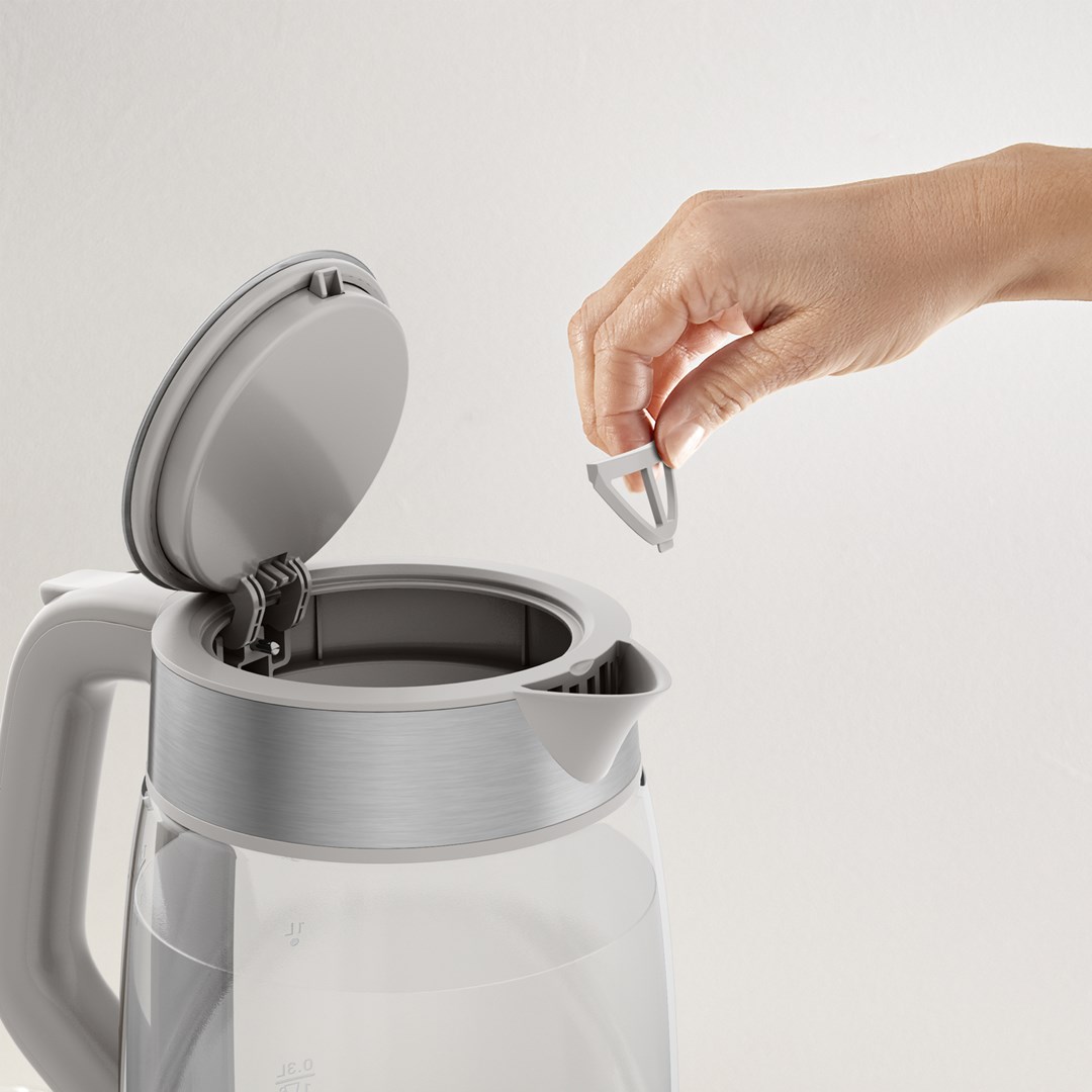 Tefal Glass Kettle KI605B30 electric kettle 1.7 L 2200 W Grey, Silver, Transparent - Afbeelding 10