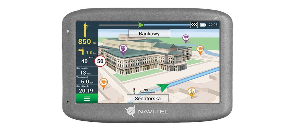 Navitel E505 Magnetic navigator Handheld/Fixed 12.7 cm (5") TFT Touchscreen 161 g Black