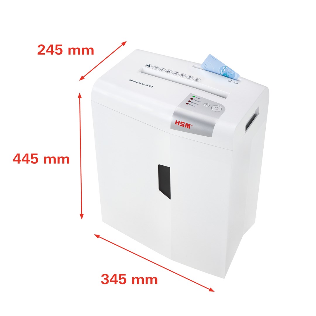 HSM shredstar S10 document shredder, 6 mm + separate CD-cutting mechanism - Afbeelding 3