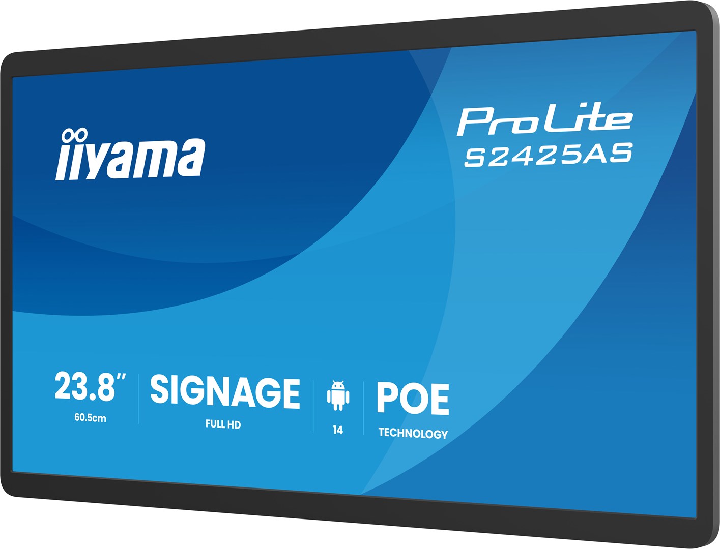 iiyama ProLite S2425AS-B1P Digital signage flat panel 60.5 cm (23.8") LCD Wi-Fi 500 cd/m² Full HD Black Built-in processor Android 24/7 - Afbeelding 5
