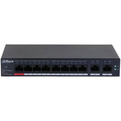 Dahua Technology DH-CS4010-8GT-110 network switch Managed L2 Gigabit Ethernet (10/100/1000) Power over Ethernet (PoE) Black - Afbeelding 11