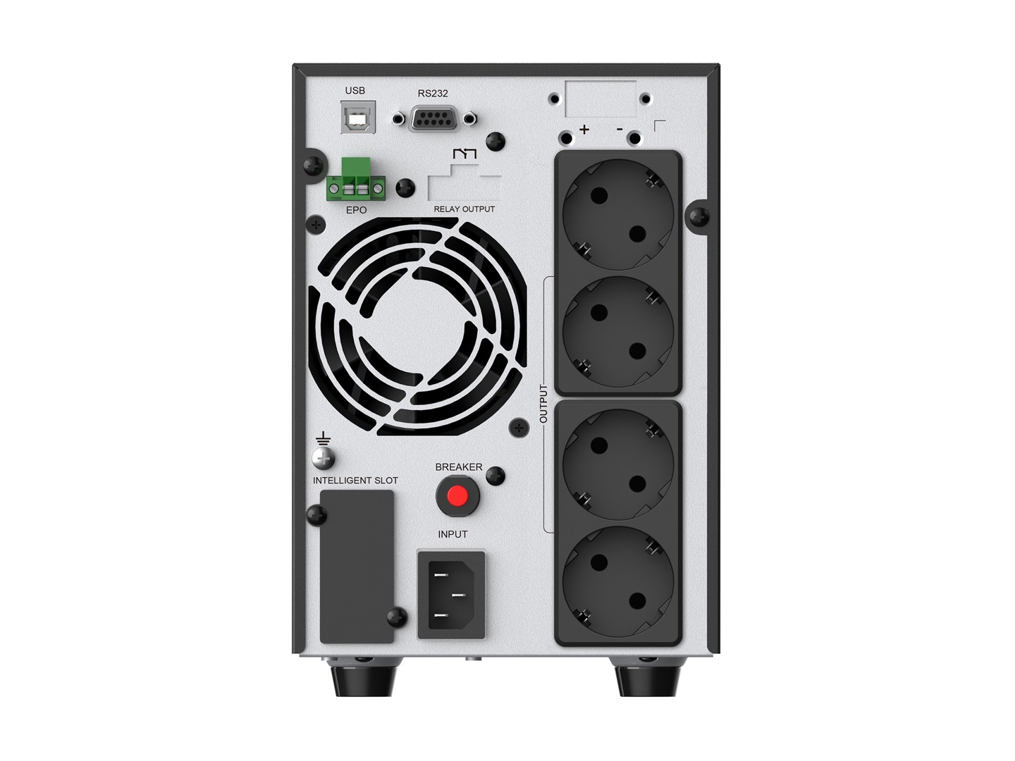 Conceptronic ZEUS52ES2K 2000VA 1800W Online Tower UPS, Schuko - Afbeelding 3