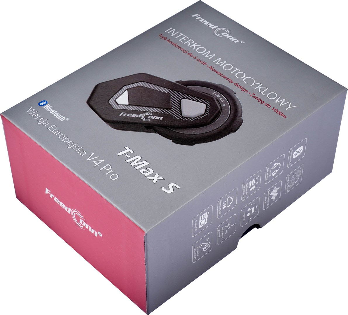 FREEDCONN T-MAX S V4 PRO SINGLE motorcycle intercom Black - Afbeelding 6