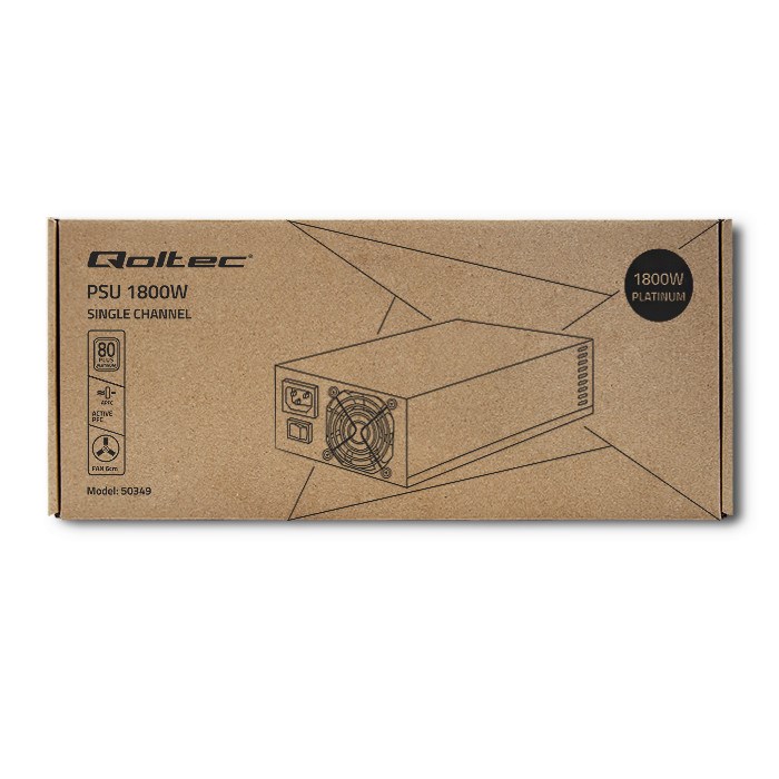 Qoltec 50349 power supply unit 1800 W ATX Grey - Afbeelding 8