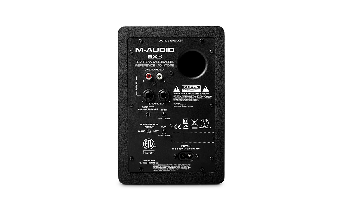 M-AUDIO BX3 loudspeaker Black Wired 50 W - Afbeelding 4