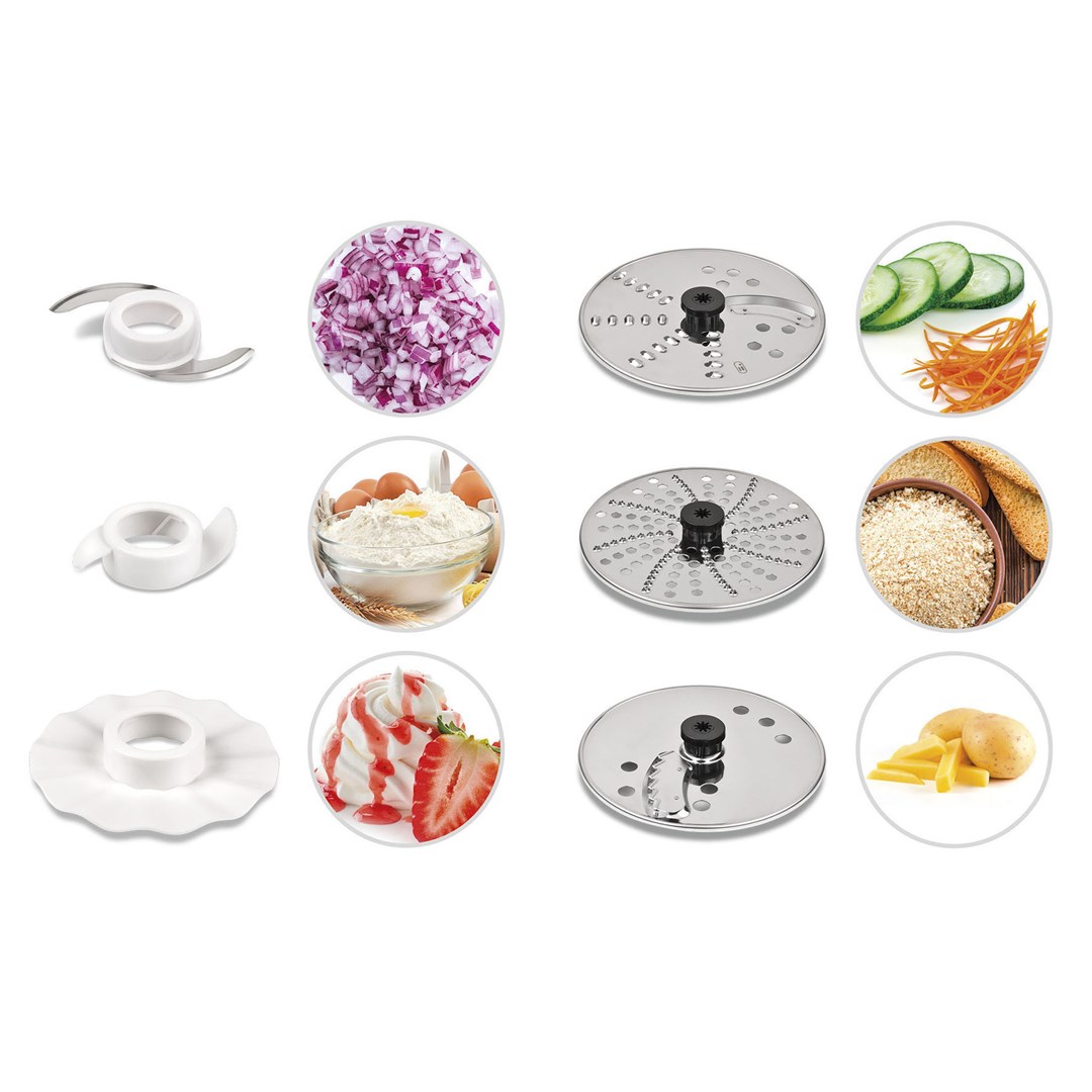 G3 Ferrari G20099 food processor 1000 W 3 L Transparent, White - Afbeelding 5