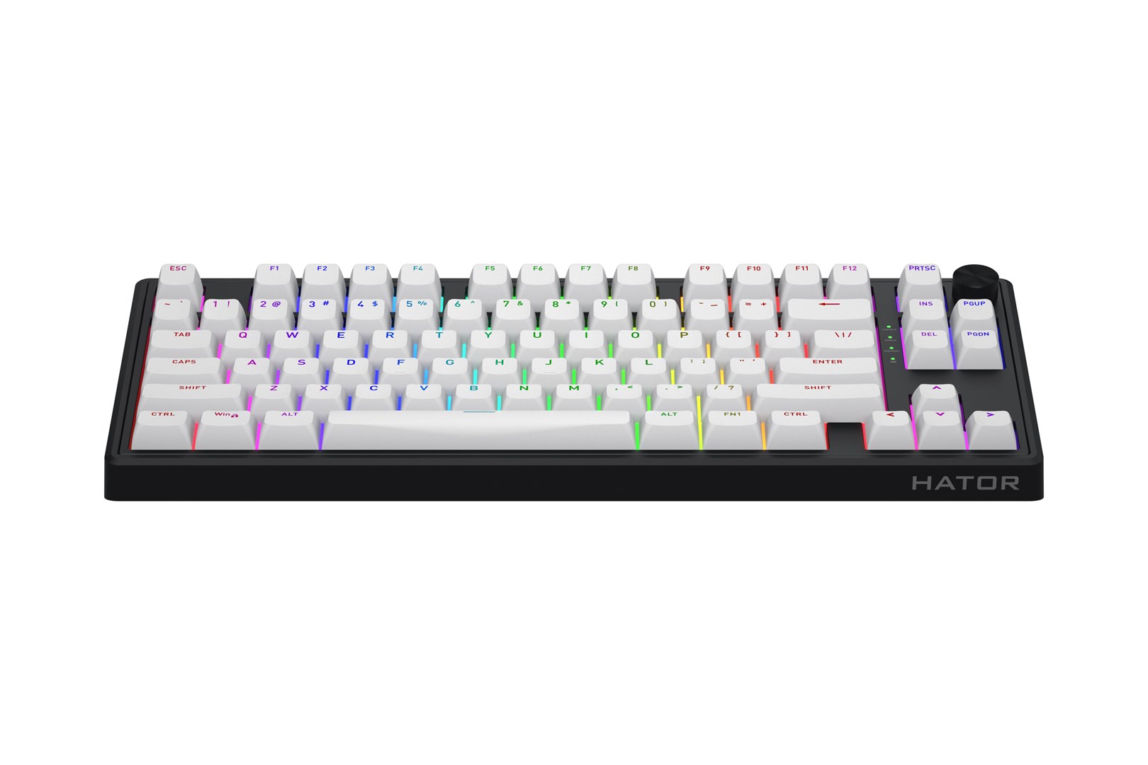 HATOR Skyfall Wireless 80 keyboard Gaming USB + RF Wireless + Bluetooth QWERTY US English Black, White - Afbeelding 13