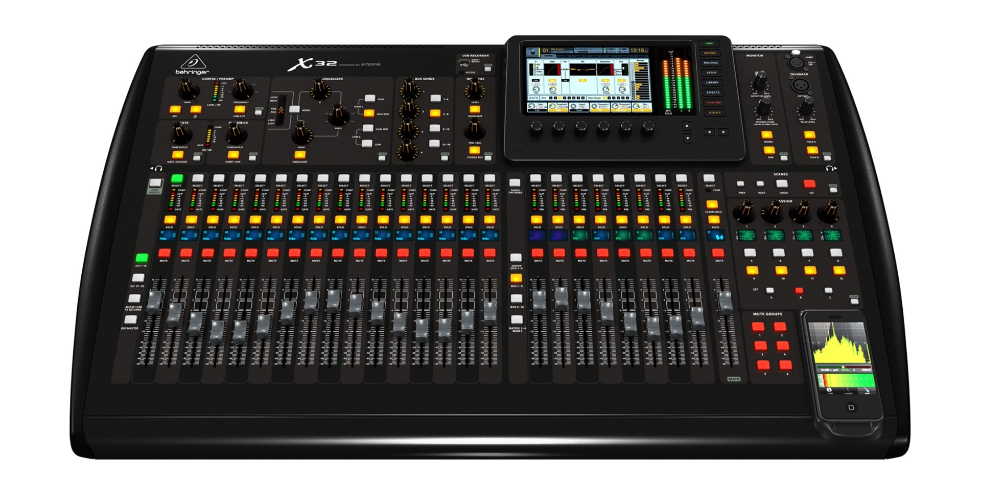 Behringer X32 audio mixer 40 channels 10 - 22000 Hz Black