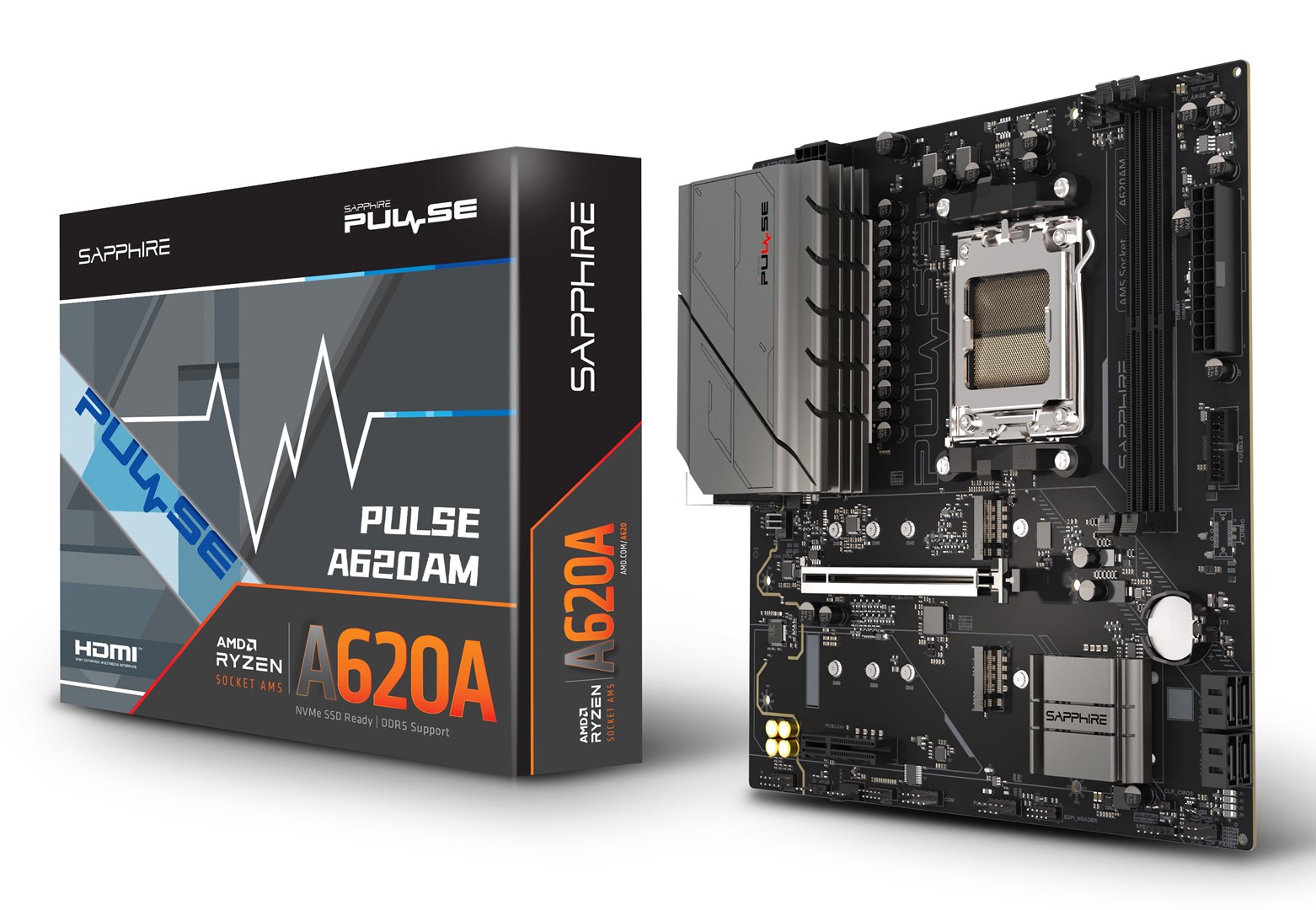 Sapphire PULSE A620AM AMD A620A Socket AM5 micro ATX - Afbeelding 8