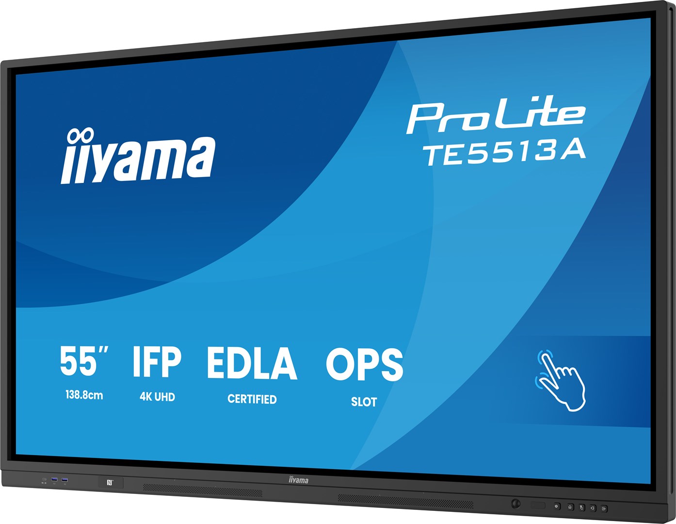 iiyama TE5513A-B2AG Signage Display Interactive flat panel 138.7 cm (54.6") Wi-Fi 500 cd/m² 4K Ultra HD Black Touchscreen Built-in processor Android 24/7 - Afbeelding 7