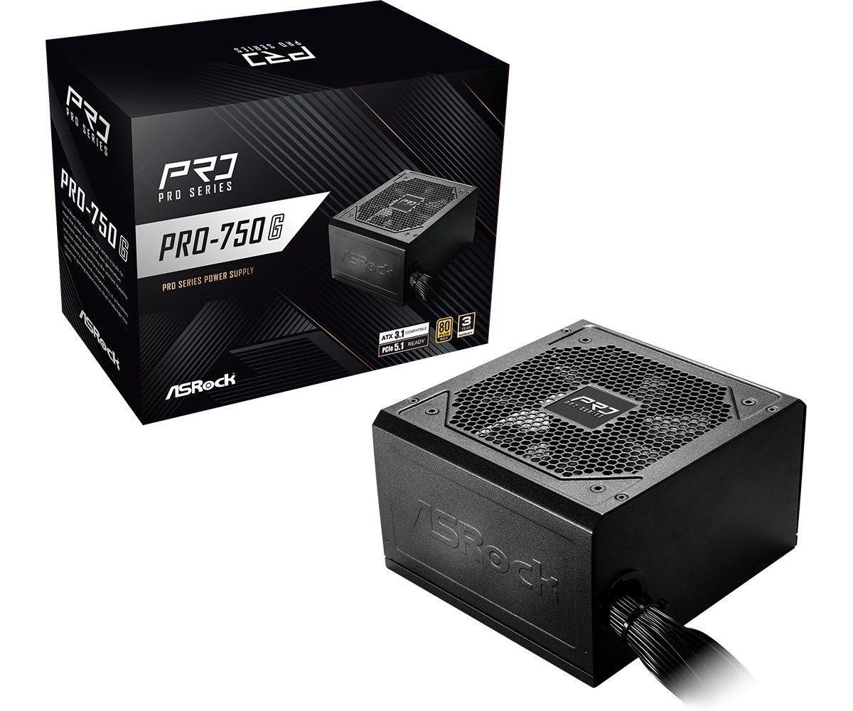 Asrock PRO-750G power supply unit 750 W 24-pin ATX ATX Black - Afbeelding 6