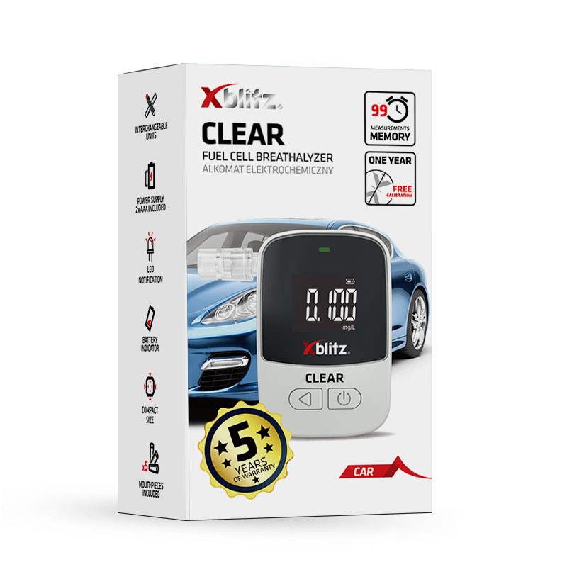 XBLITZ CLEAR Electrochemical breathalyzer - Afbeelding 6