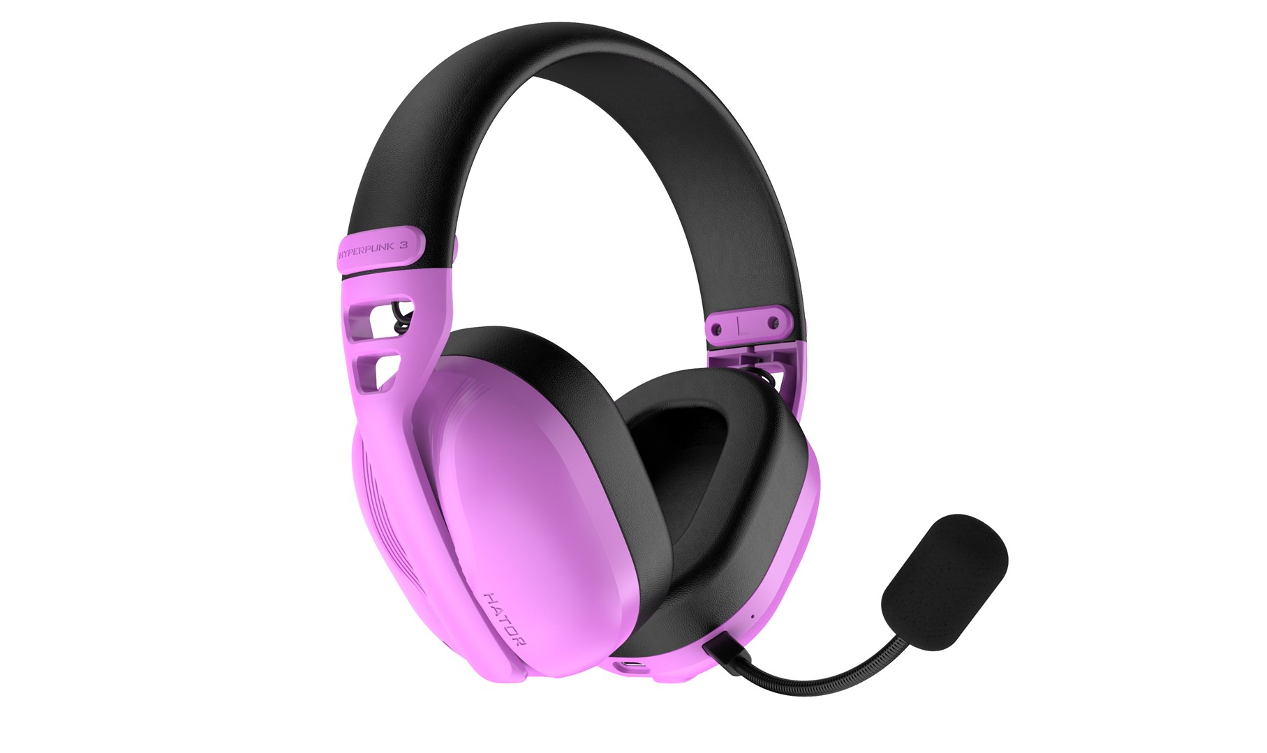 HATOR Hyperpunk 3 Wireless Headset Wired & Wireless Head-band Gaming USB Type-C / USB Type-A Bluetooth Violet - Afbeelding 13
