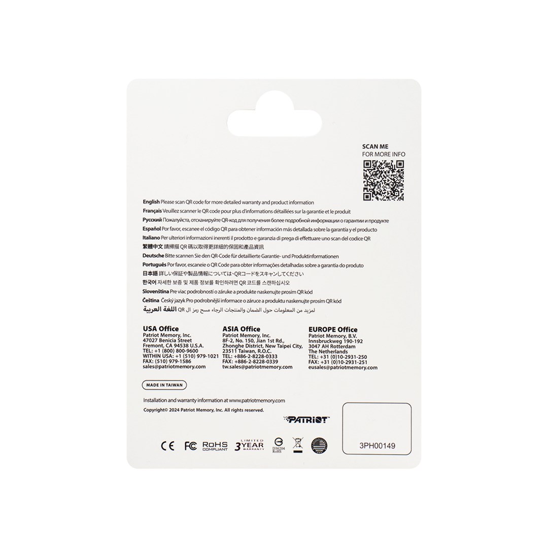 Patriot Memory EP A2 memory card 512 GB MicroSDXC V30 U3 Class 10 (PEF512GEP32MCX) - Afbeelding 3