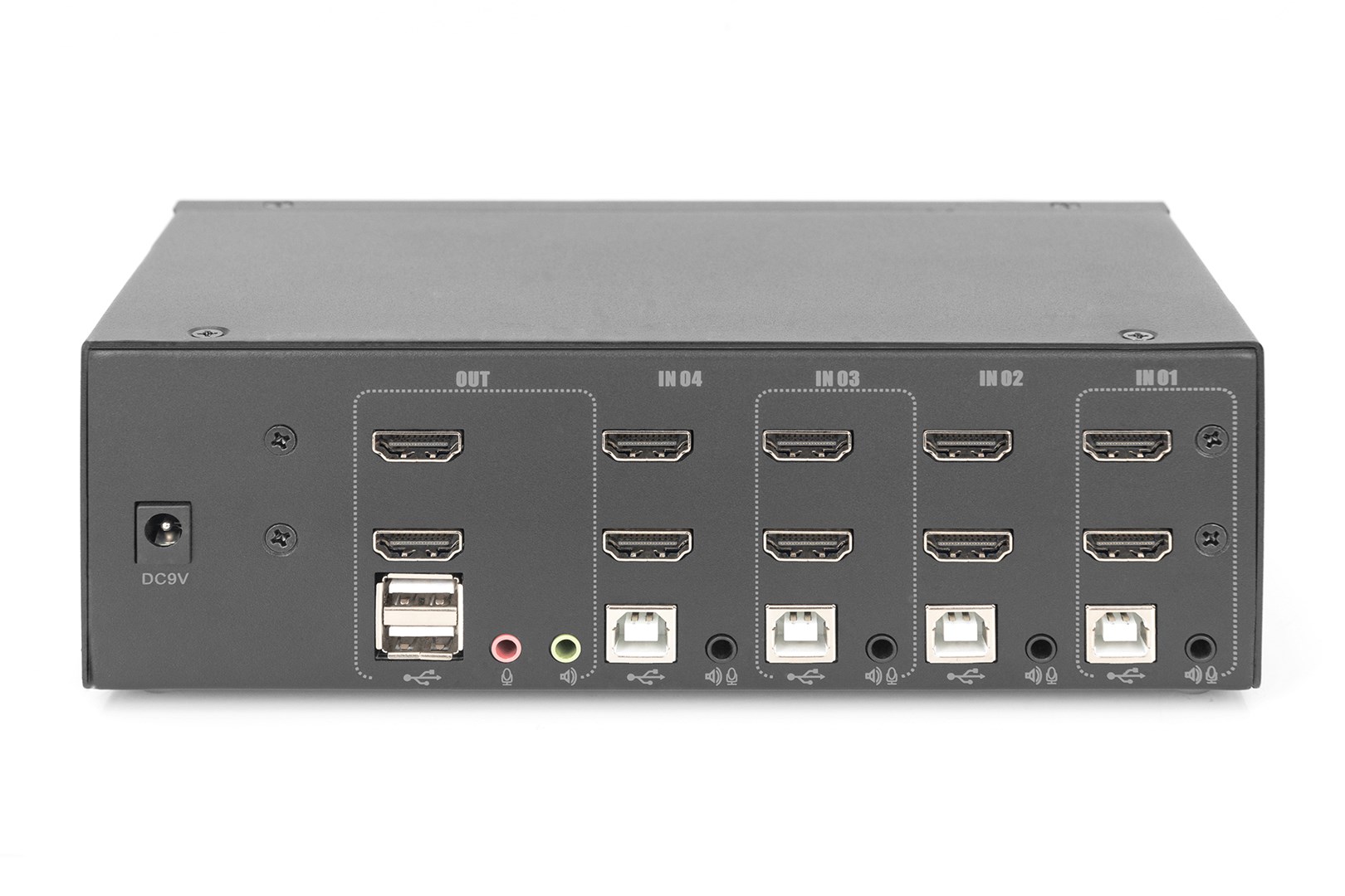 Digitus KVM Switch, 4 Port, Dual Display, 4K, HDMI® - Afbeelding 5