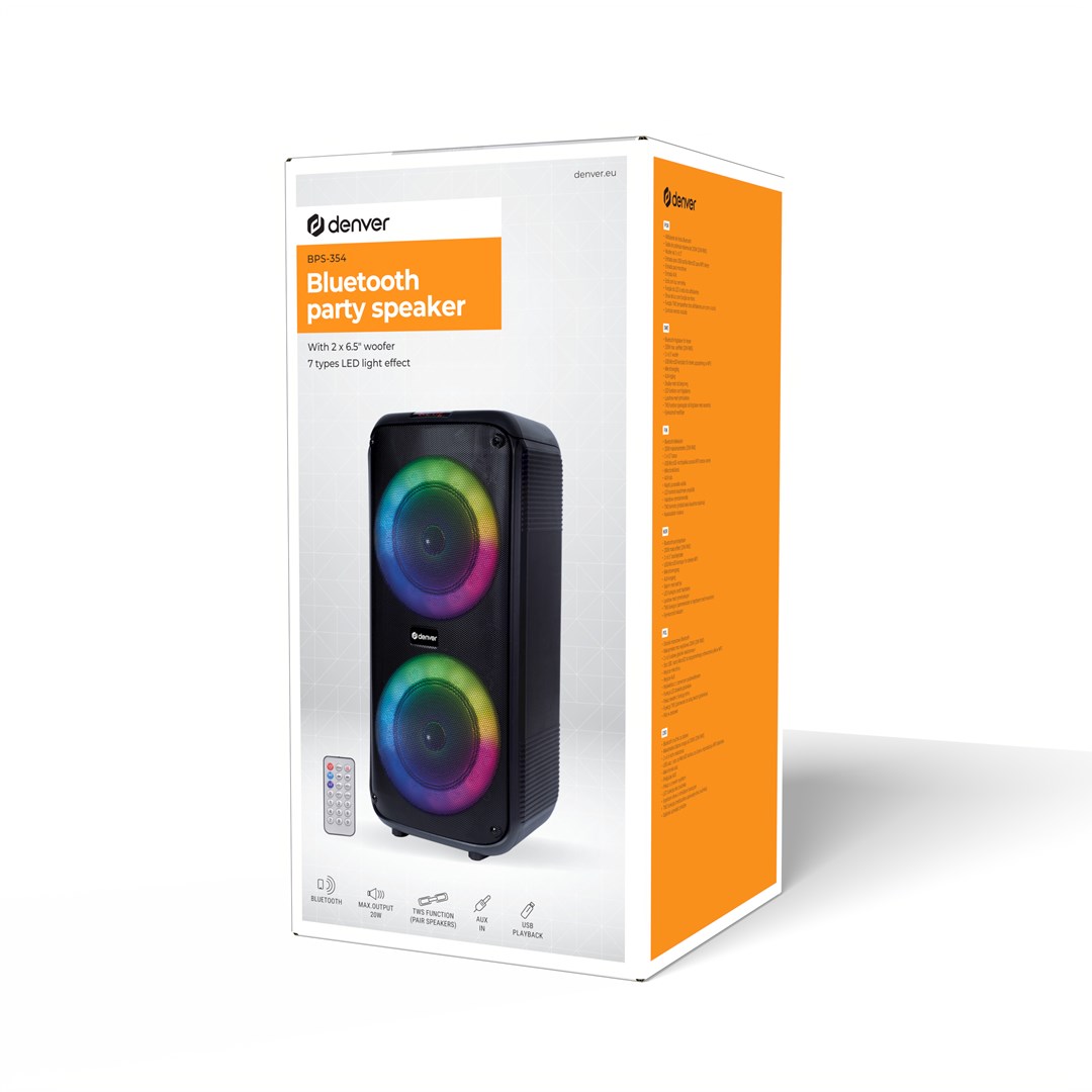 BT Denver BPS-354 loudspeaker max 200W - Afbeelding 8