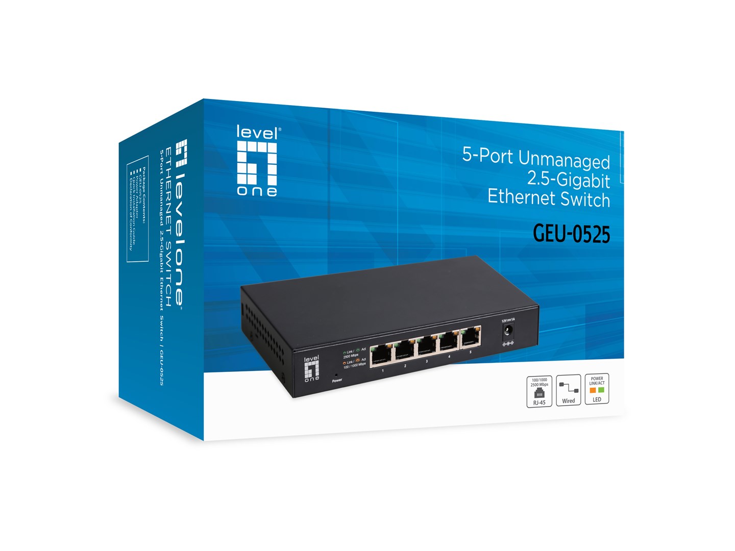 LevelOne 5-Port Unmanaged 2.5-Gigabit Ethernet Switch - Afbeelding 16