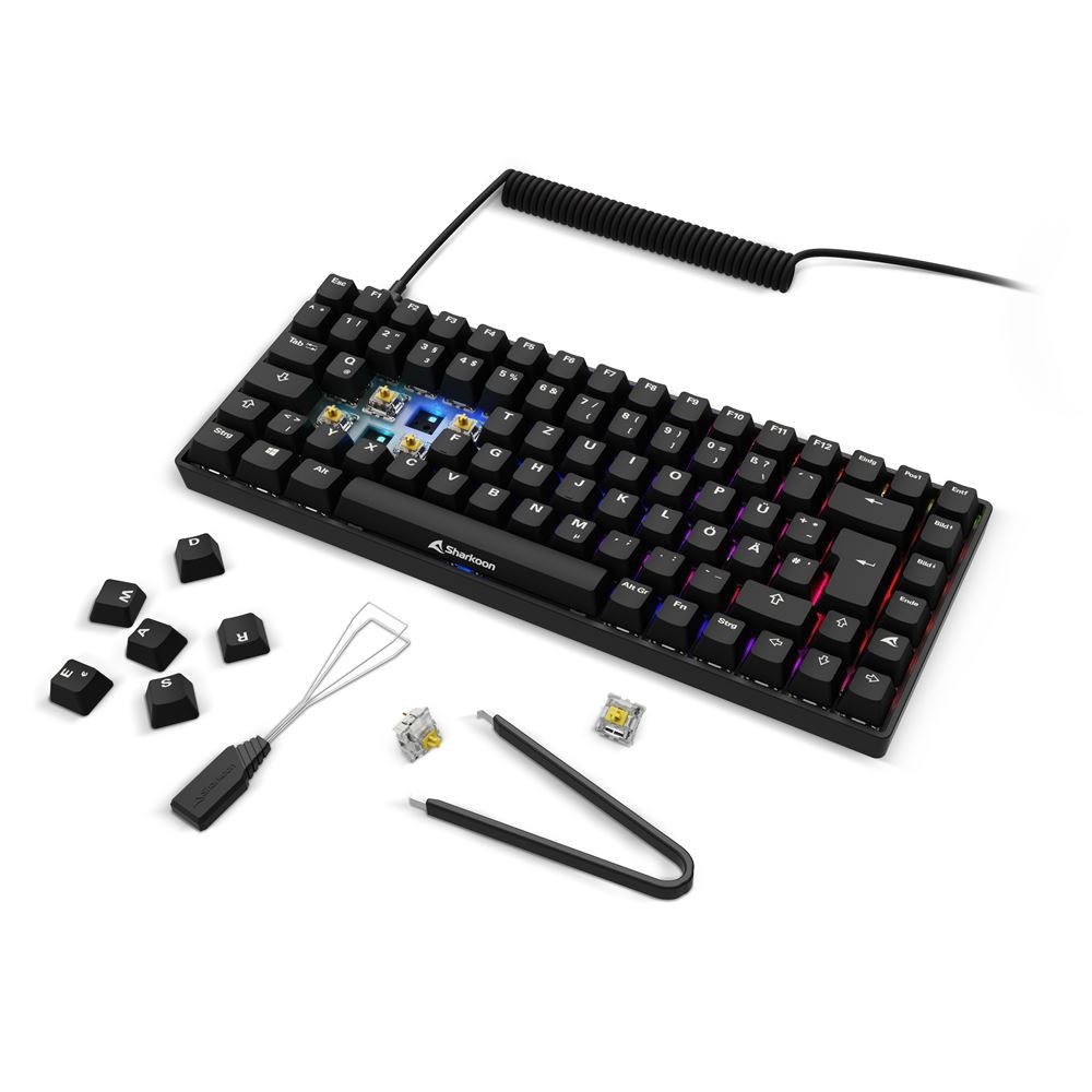 Sharkoon SGK50 S3 keyboard Gaming USB QWERTZ German Black - Afbeelding 7