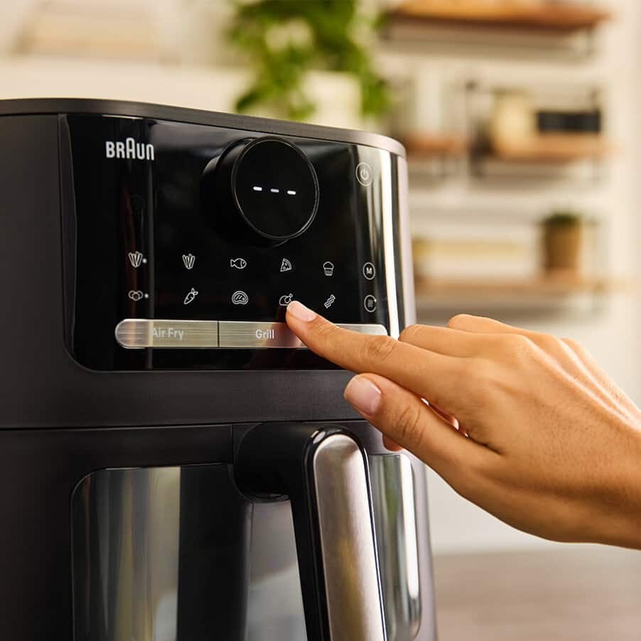 Braun HF 5075 Single Stand-alone 2000 W Hot air fryer Black, Grey - Afbeelding 4