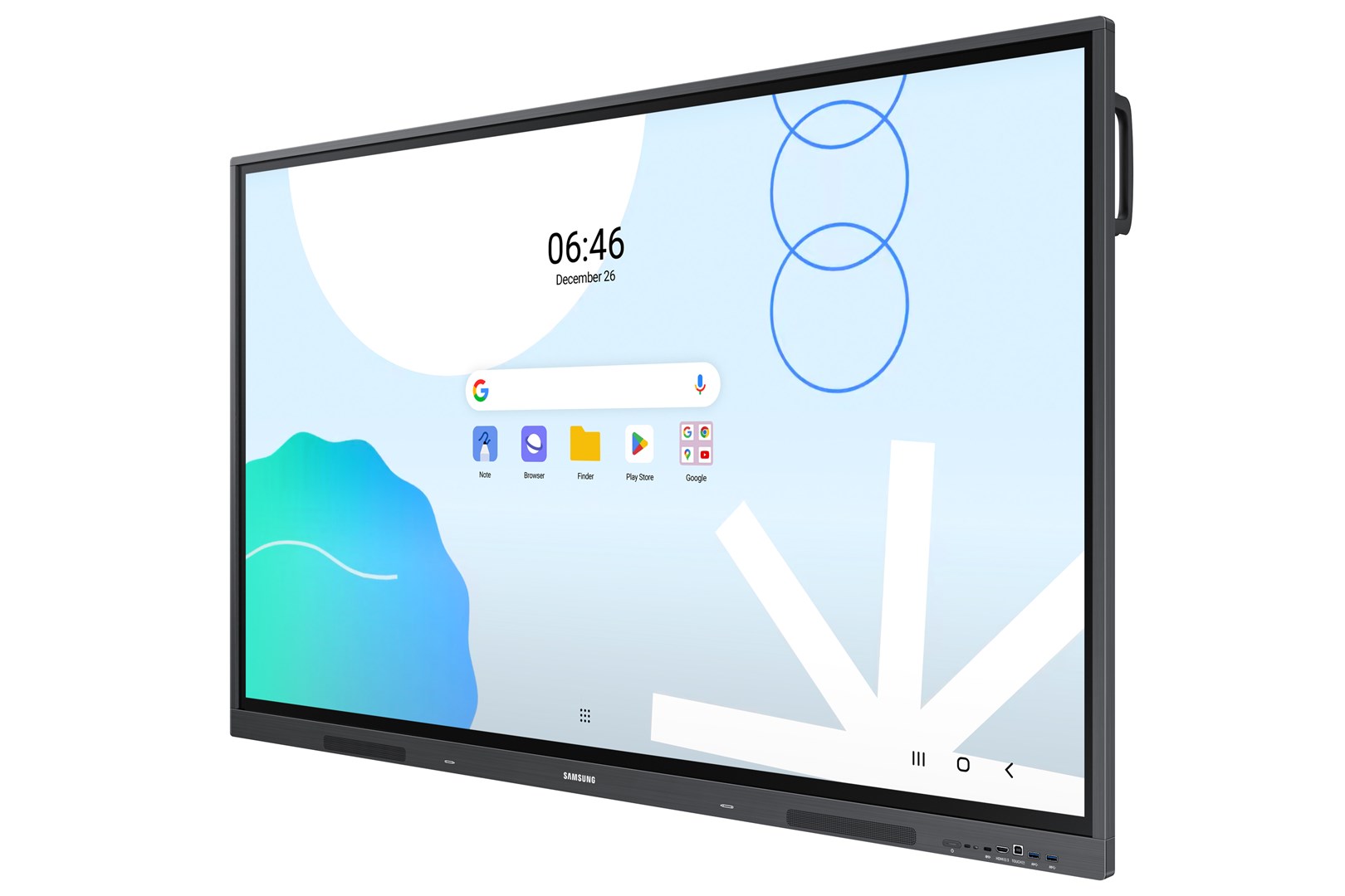Samsung WA65D interactive whiteboard 165.1 cm (65") 3840 x 2160 pixels Touchscreen Grey - Afbeelding 3