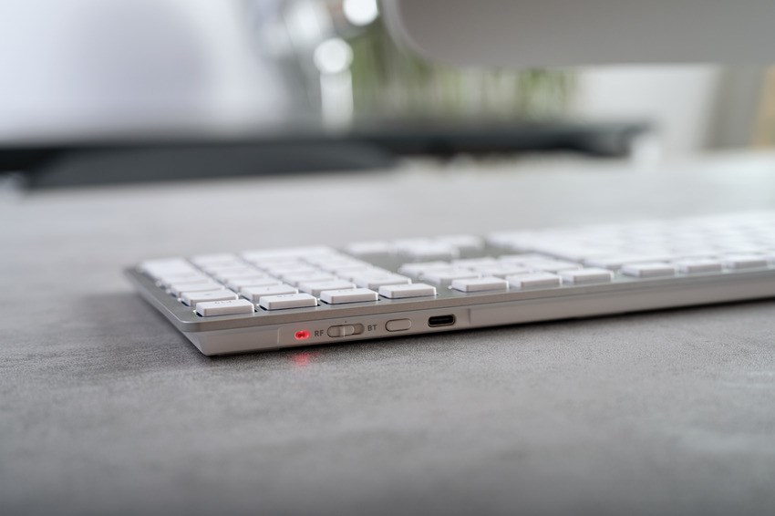 CHERRY KW 9100 SLIM FOR MAC keyboard Universal USB + Bluetooth QWERTZ German Silver - Afbeelding 13