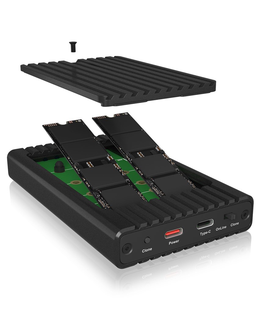 ICY BOX IB-2817MCL-C31 SSD enclosure Black M.2 USB powered - Afbeelding 13