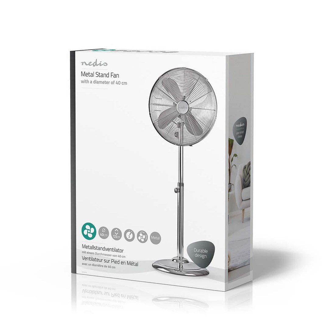 Standing Fan Nedis 50W Chrome - Afbeelding 4