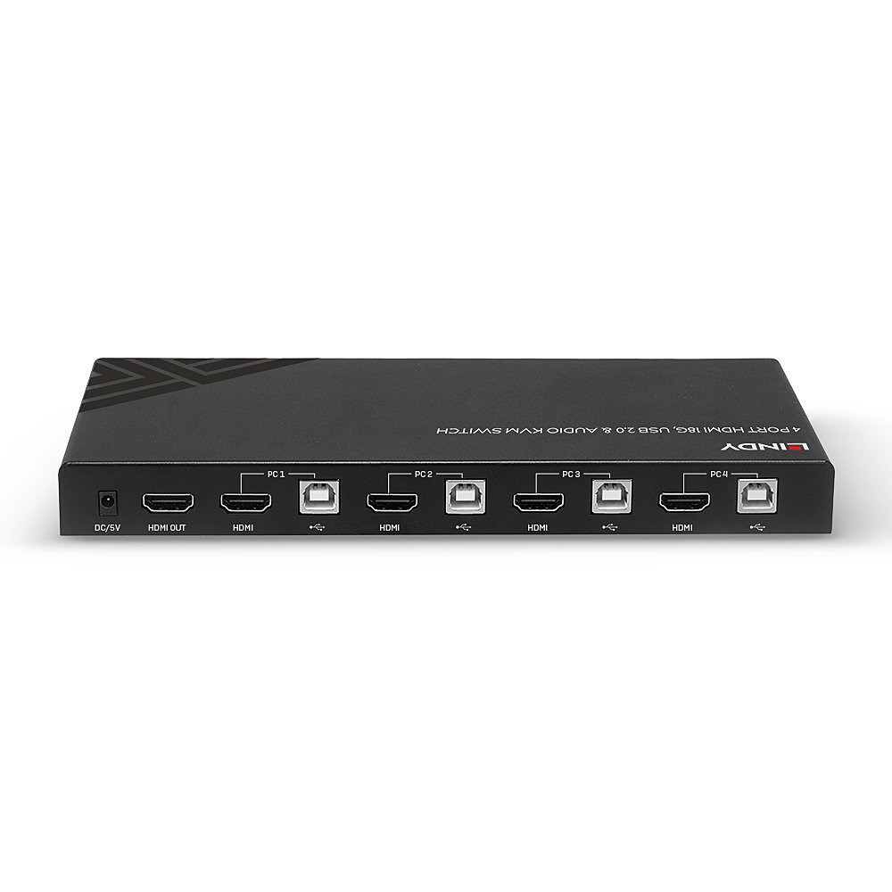 Lindy KVM Switch HDMI 18G, USB 2.0 & Audio, 4 Port - Afbeelding 11