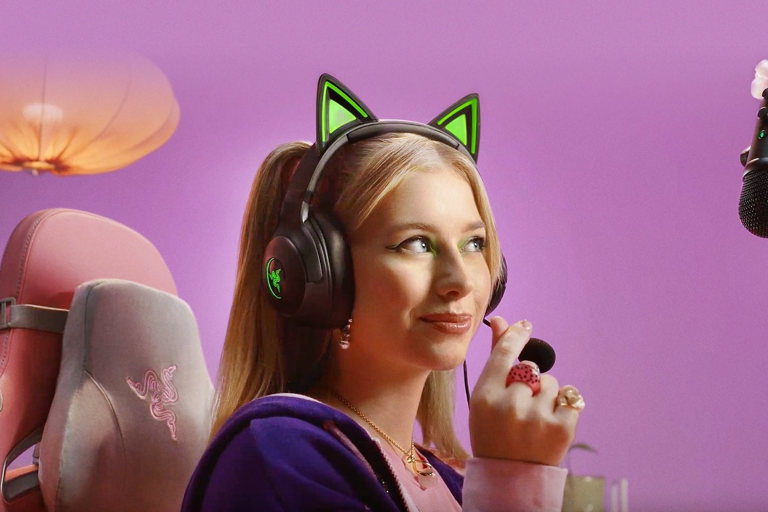 Razer Kraken Kitty V2 Headset Wired Head-band Gaming USB Type-A Black - Afbeelding 3