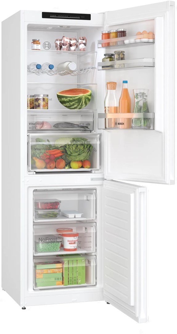 Bosch Serie 4 KGN362WDF fridge-freezer Freestanding 321 L D White - Afbeelding 3