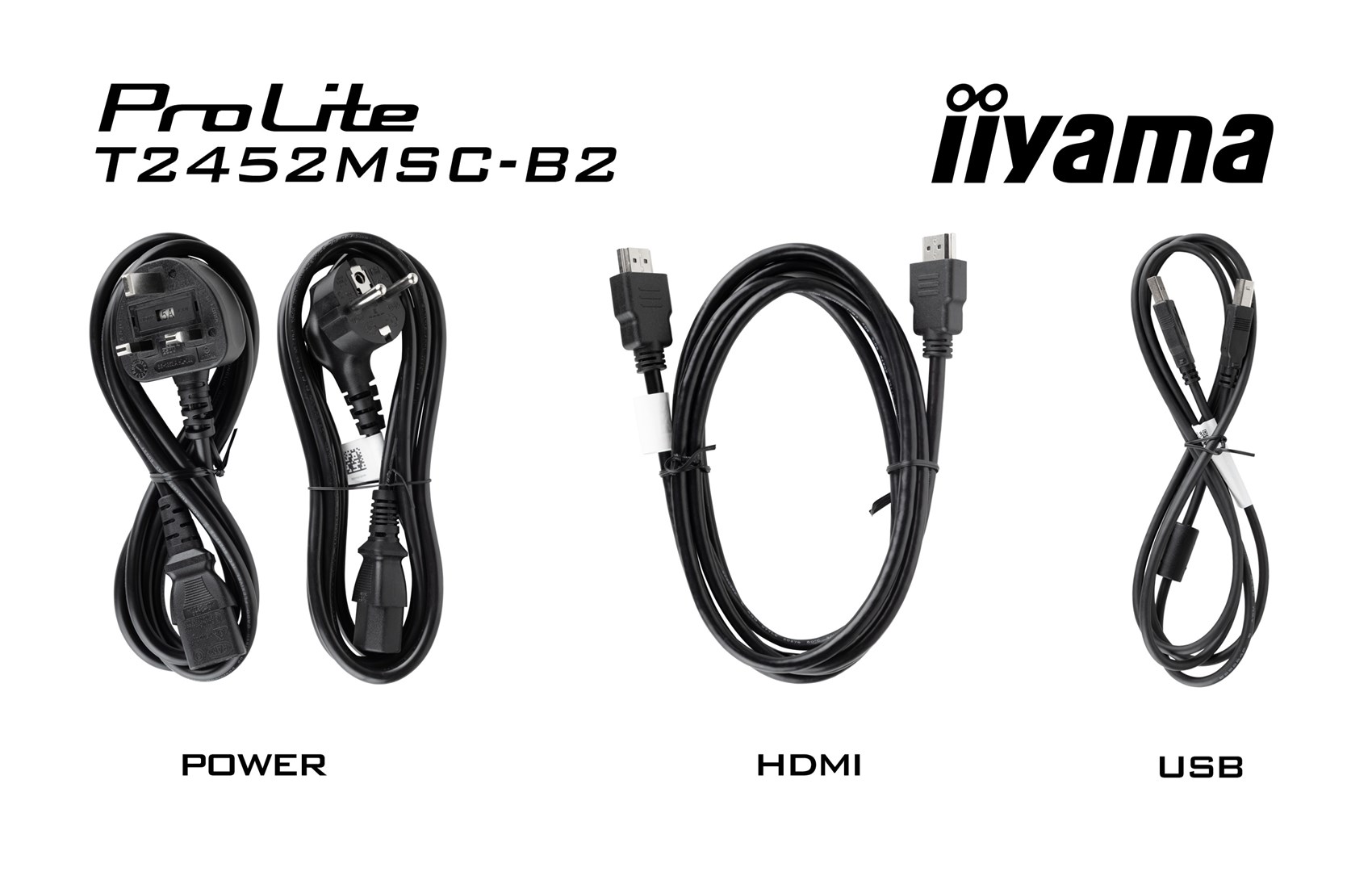 iiyama ProLite T2452MSC-B2 computer monitor 61 cm (24") 1920 x 1080 pixels Full HD Touchscreen Black - Afbeelding 5