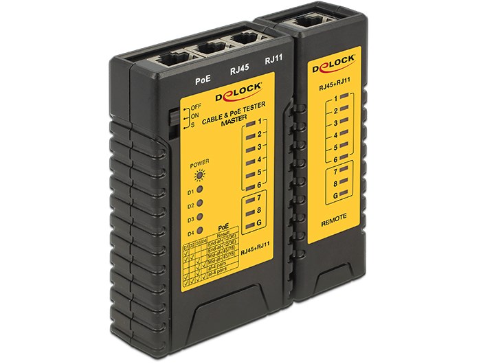 DeLOCK 86107 network cable tester Black, Yellow - Afbeelding 4