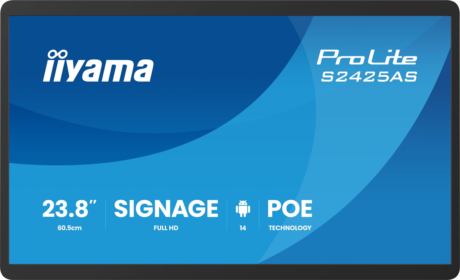 iiyama ProLite S2425AS-B1P Digital signage flat panel 60.5 cm (23.8") LCD Wi-Fi 500 cd/m² Full HD Black Built-in processor Android 24/7 - Afbeelding 4