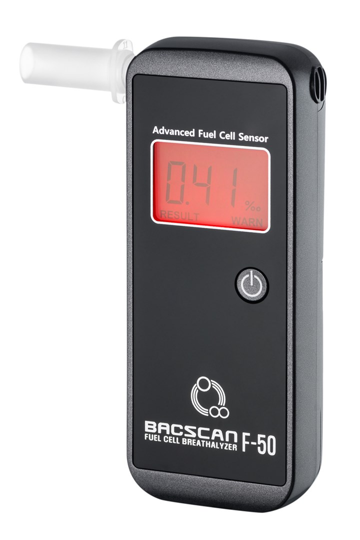 BACscan F-50 alcohol tester 0 - 4% Black - Afbeelding 3