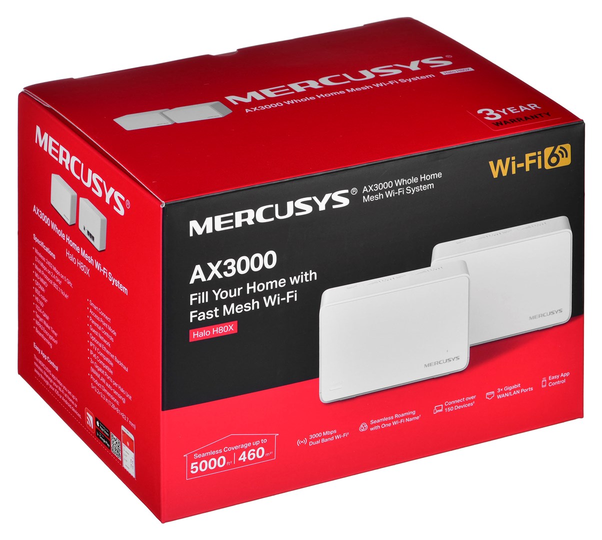 Mercusys AX3000 Whole Home Mesh Wi-Fi System - Afbeelding 10