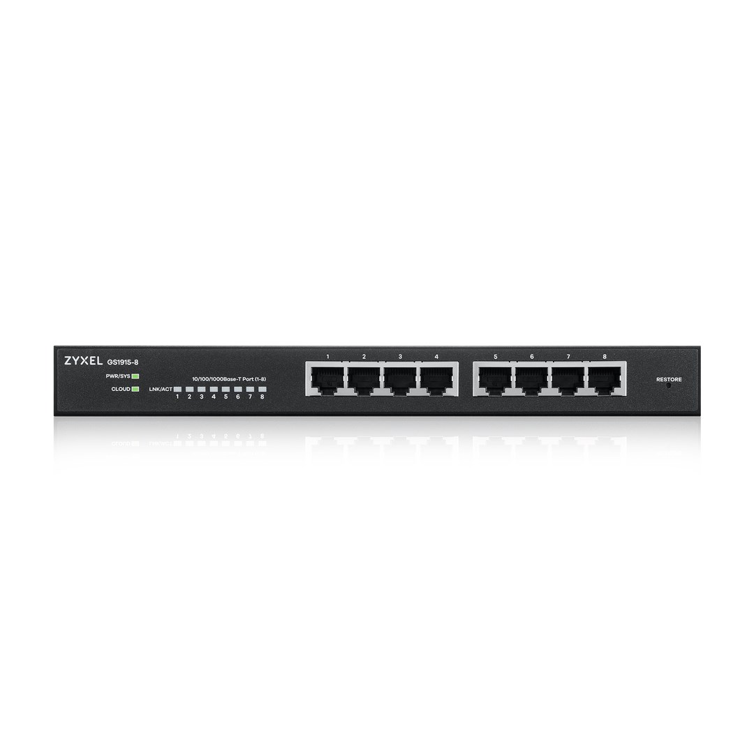 Zyxel GS1915-8 Managed L2 Gigabit Ethernet (10/100/1000) Black - Afbeelding 18