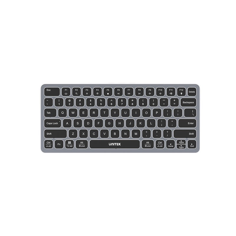 UNITEK D1092A keyboard USB US International Grey - Afbeelding 3