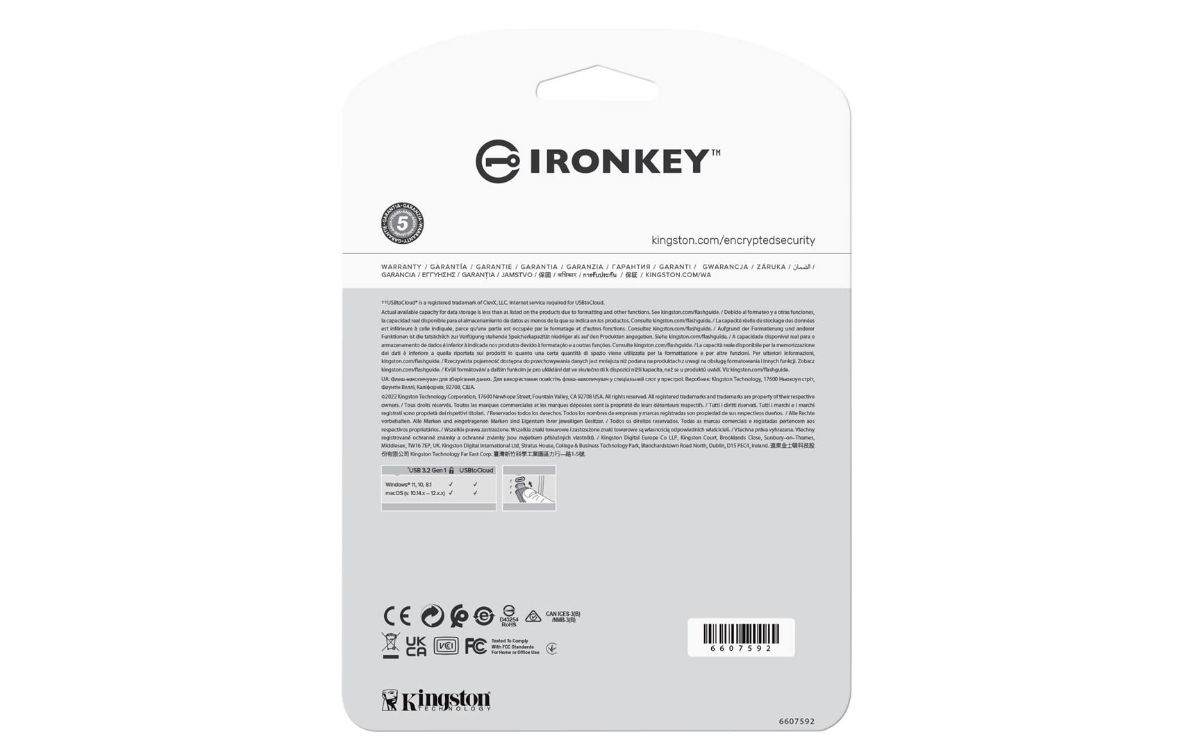 Kingston Technology IronKey 64GB IKLP50 AES USB, w/256bit Encryption - Afbeelding 11