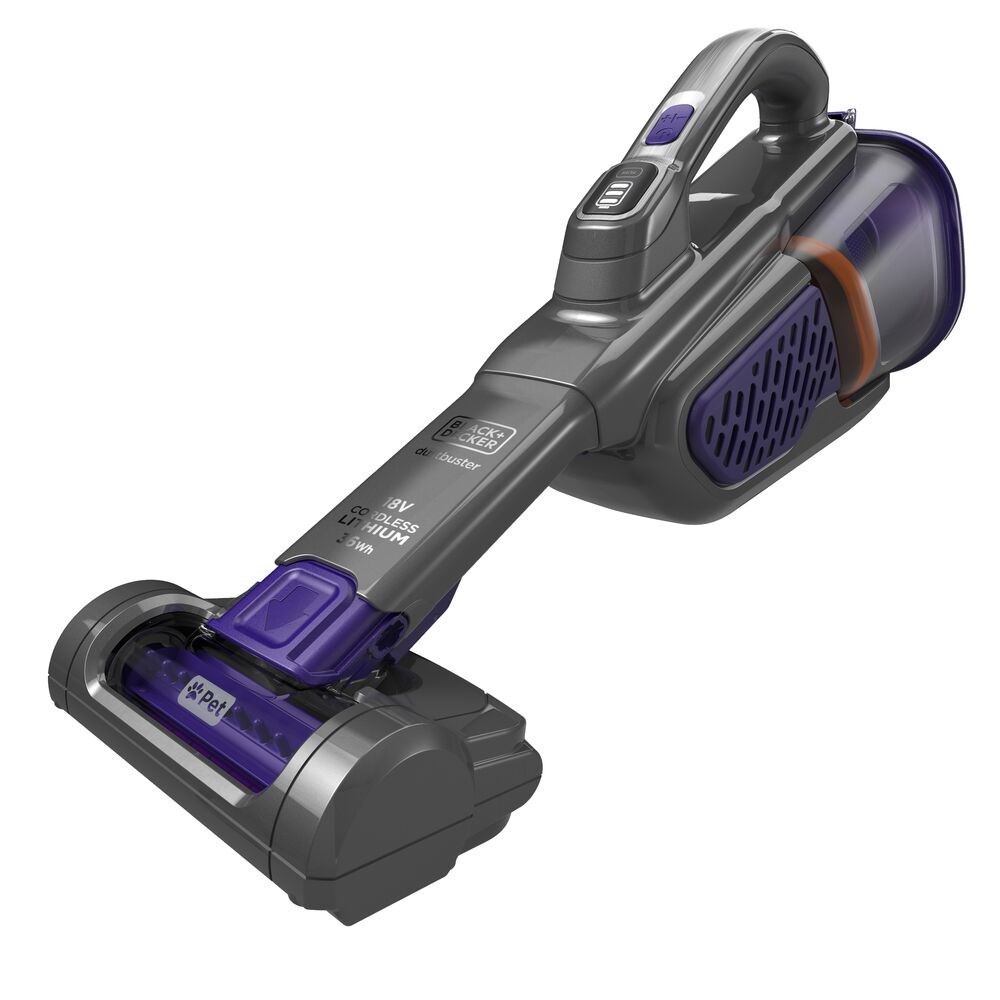 Black & Decker BHHV520BFP handheld vacuum Black, Violet Bagless - Afbeelding 6