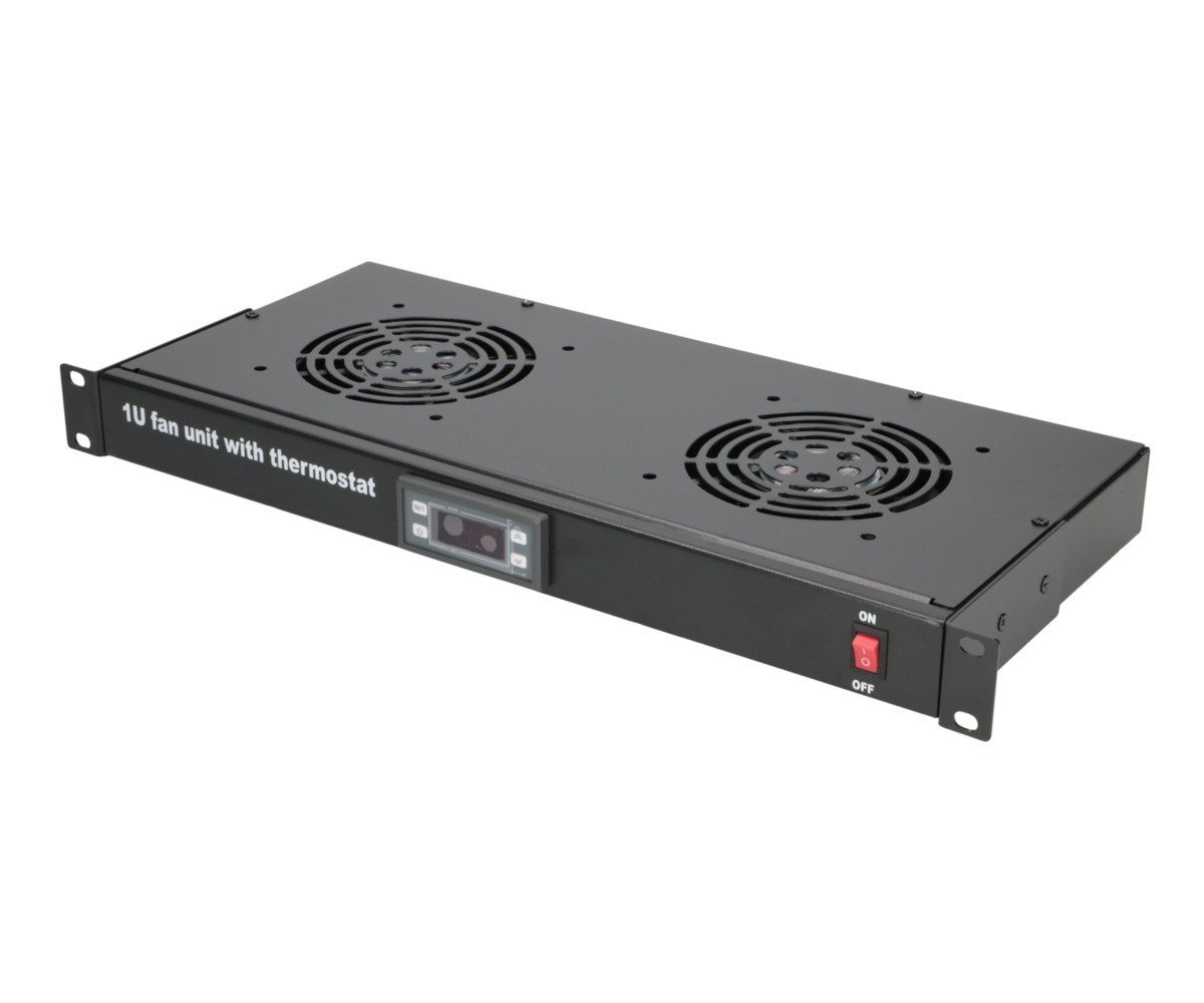 Extralink | Fan Panel | 19", 2 fans, with thermostat - Afbeelding 6