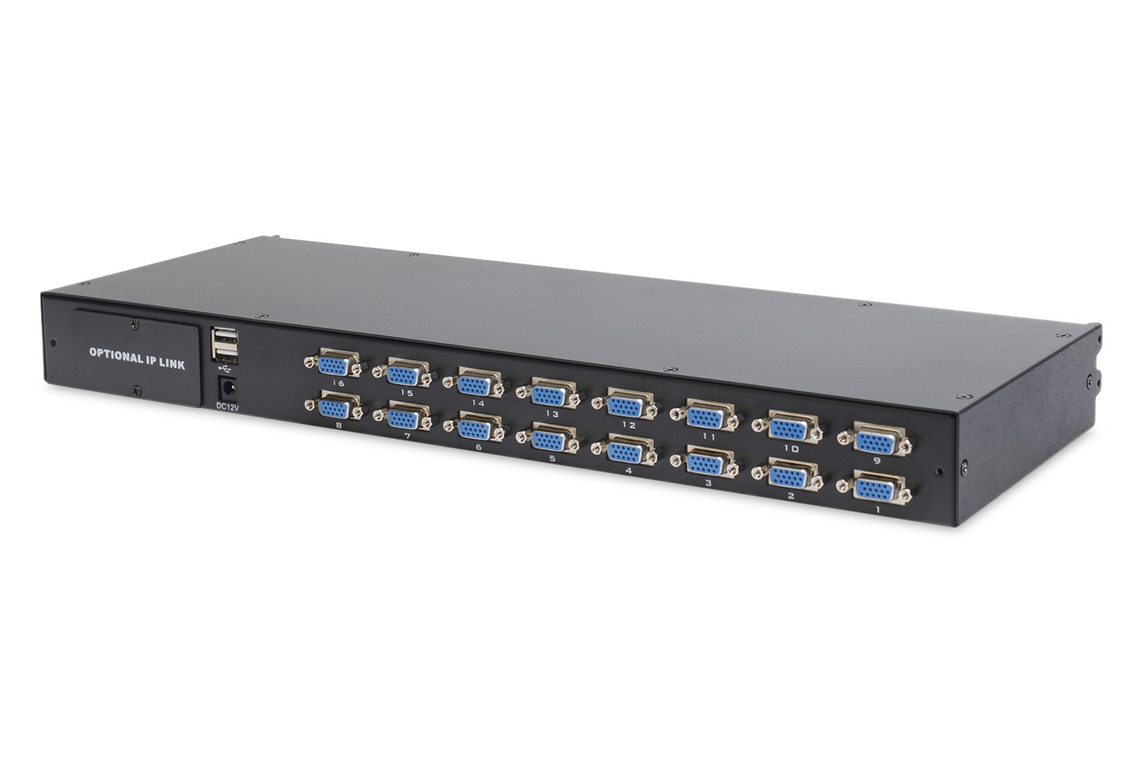 Digitus 19" LCD KVM Console, 16-Port VGA, german Keyboard - Afbeelding 7