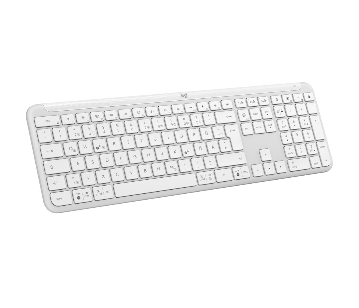 Logitech 920-012452 keyboard Office RF Wireless + Bluetooth QWERTZ German White - Afbeelding 5