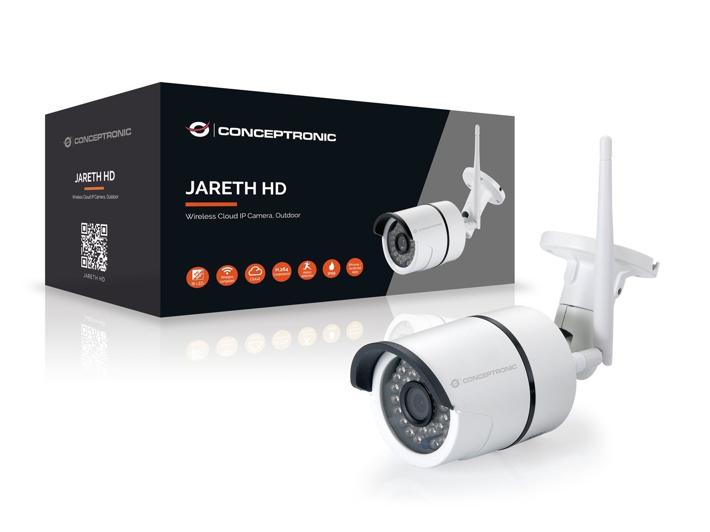 Conceptronic JARETH HD Wireless Cloud IP Camera, Outdoor - Afbeelding 9