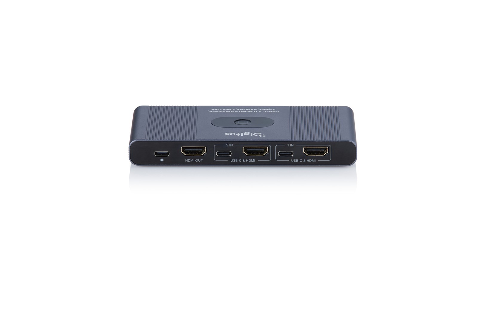 Digitus USB-C 3.0 HDMI KVM switch, 2-port, 4K60Hz, Core Line - Afbeelding 2